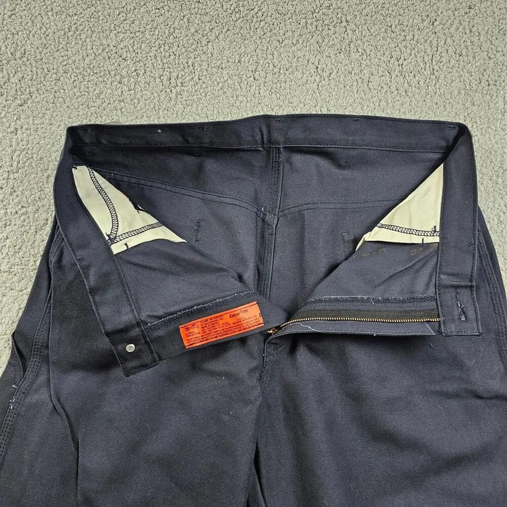 Bulwark FR Pants Mens 36x35* Blue Canvas Carpenter Utility Fire Resistant Welder